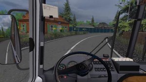 Omsi 2 ПАЗ 4234-04 . Полный круг по карте "Деревенька".