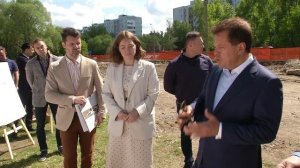 Мэр Казани проверил строительство бульвара по ул.Серова