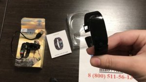 Смарт фитнес браслет Smart Bracelet QW16 с измерением давления и сердечного ритма