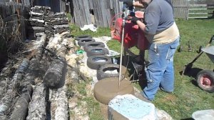 Фундамент из покрышек