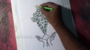 How to Draw Clean India / Green India / Healthy India Poster Drawing