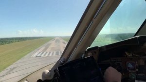 Cockpit View Boeing-767-300 | Sunrise over Atlantic Ocean | Landing at La Romana |????