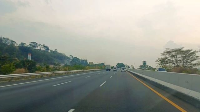 Beautiful view highway in indonesian, central java , with relaxing music смотреть онлайн