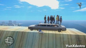 GTA 4 Crazy Parkour Fails & falls (Ragdoll physics) #10