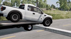 Тачки против уступа – BeamNG.Drive