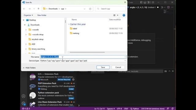 Python Programming & Debugging Using Visual Studio Code