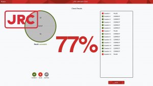 77% - Демонстрация результата JRC JAN 9201/7201, Safebridge, прохожу тест