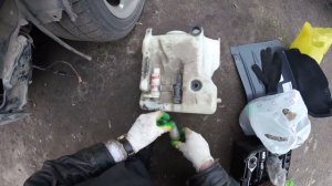 Гаражируем : Поиск проводки, проверка датчиков и установка омывателя фар. W203