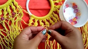 Macrame bag in round shape tutorial in hindi part -1