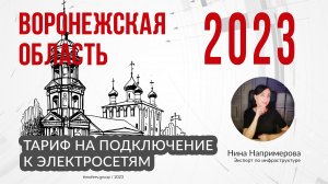 Тариф 2023 года на подключение к электросетям в Воронежской области