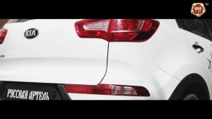Тюнинг накладка заднего бампера Вар. 2 на Kia Sportage 2010-2013 (russ-artel.ru)