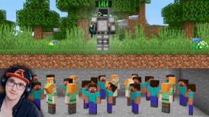 МАЙНКРАФТ ► Смогут ли 100 Игроков ПОБЕДИТЬ Искуственный Интеллект в Minecraft? ФЫВФЫВ | Реакция