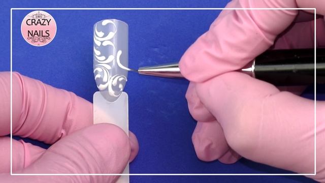 ❤Дизайн ногтей ❤Металлический эффект❤ Вензеля ❤ смотреть онлайн