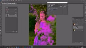 Photoshop: обработка сирени - насыщаем цвет