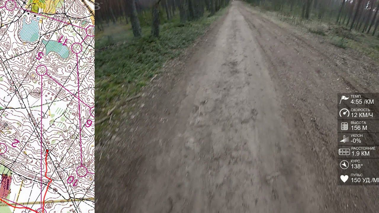 Спортивное ориентирование (headcam Orienteering) - Кубок Псковской области, Идрица.