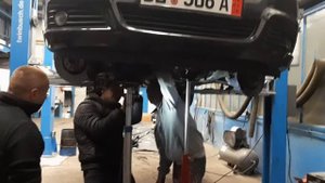 Замена коробки передач Oпель Зафира. Opel Zafira.Ганновер. 3.01.2020. Дизель 2007 года.