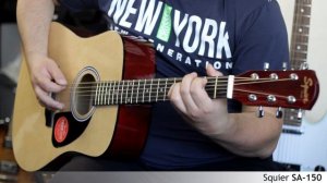 Squier SA-150 acoustic guitar :: Demo, Soundcheck