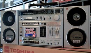 Toshiba RT-S953 Bombeat Boombox Rare Vintage 3pc Stereo-ЯПОНИЯ