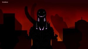 Legendary Godzilla vs Shin Godzilla | DinoMania - Godzilla Cartoons (2019)