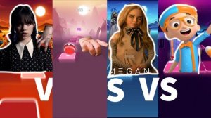 ?Baby Calm Down - Selena Gomez & Rema??️ Wednesday Addams ?️ Megan(M3gan) ?️Wednesday Hand ?️Blippi