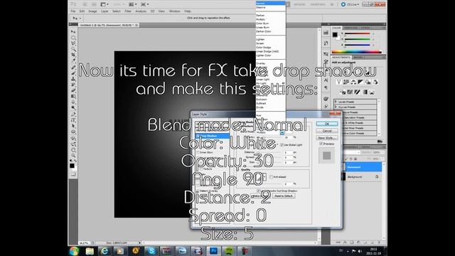 Photoshop Advanced text / Tutorial. смотреть онлайн