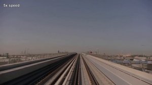 5x DUBAI-METRO الخط الأحمر Red Line Rashidiya→UAE Exchange/Jebel Ali ドバイメトロ・レッドライン 全区間