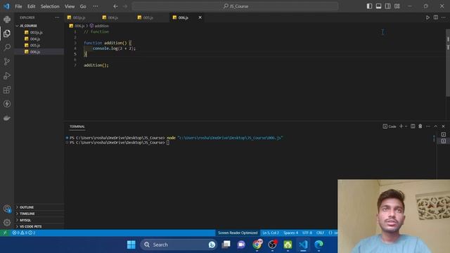 Function and it's Types in Javascript ?|| JS COURSE || JS-006 - Roshan Rajurkar