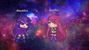 Starfire vs Blackfire Gacha life version ⭐️🔥🖤🔥