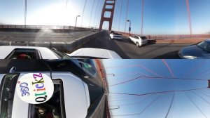 VR 360° Video! 4K! Drive through Golden Gate Bridge, San francisco, California, USA!