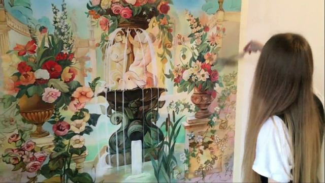 Роспись стены | Кухня | KaterinaRVA смотреть онлайн