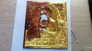 Золочение икон. Изготовление икон. Сусальное золото. Троша Студио.