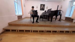 Н.Ризоль Ах ты зимушка зима . Играет Серафим Кузьмичев (баян)
