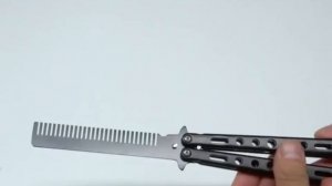 Тренировочный нож бабочка расческа