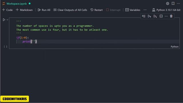 Python Indentation & Syntax | CodeWithKris | Day 11 - ASMR ( No Talking )