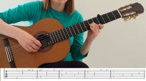 LE FESTIN Fingerstyle Guitar Tutorial with tabs on the screen - Ratatouille Soundtrack