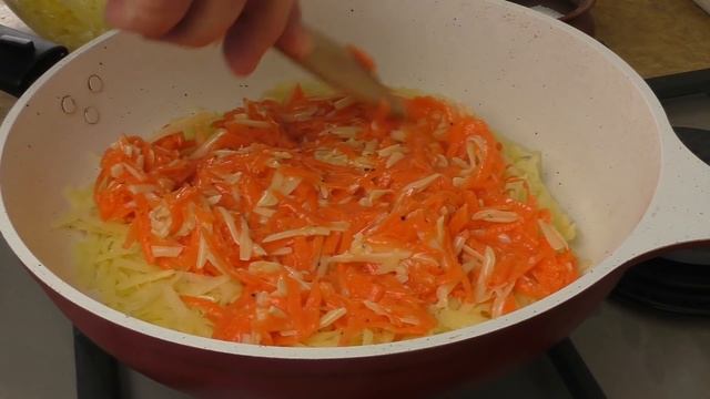 Если есть дома КАРТОФЕЛЬ и МОРКОВЬ приготовьте этот рецепт / Картофельная лепешка с начинкой