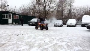 Квадроцикл IRBIS ATV250S 250сс 4т по снегу зимой