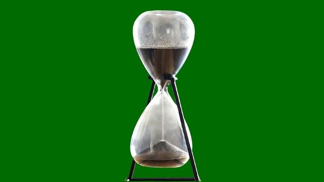 Футаж HD. Песочные часы хромакея