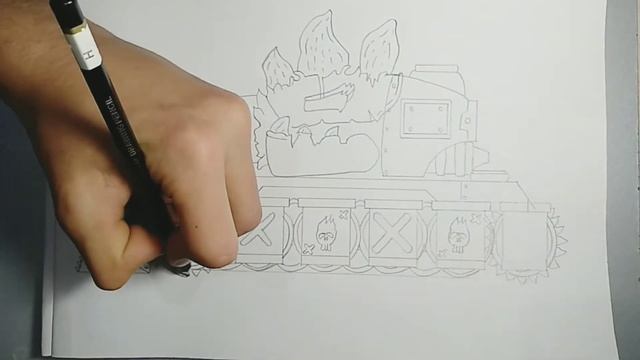 Как нарисовать танк рам || How to draw a Ram tank