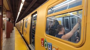 MTA New York City Subway : Queens Plaza Bound Siemens R160B R Train With The Zoho Wrap @ 34th Stree