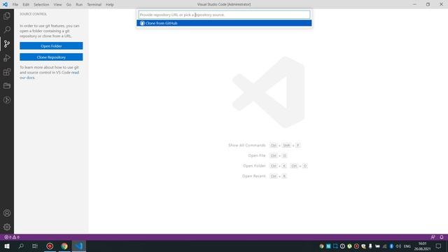 Как подключить GitHub к Visual Studio code