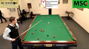 Moscow Snooker Championship 2016_Up1. Nikita Yaremich vs Alexander Kurgankov. Best of 3