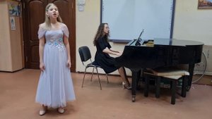 Н.А.Римский-Корсаков "Тихо вечер догорает". Исп. Башлова Елена 13 лет.