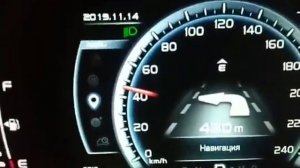 Тест навигации на приборную панель в Geely Atlas