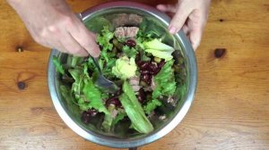 Зелёный салат с ТУНЦОМ