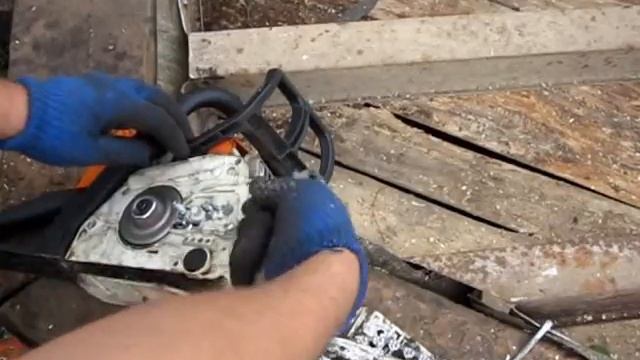 Как быстро почистить бензопилу Stihl MS 180 смотреть онлайн