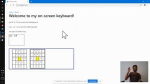 an on-screen keyboard built in React