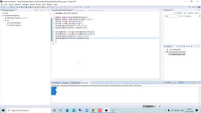 Chapter-2||Double Equal operator and Equals method||Interview||Java