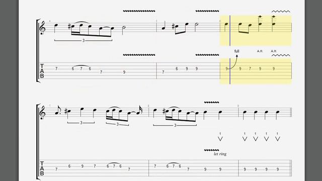 Accept   Bound To Fail solo 1 tablature смотреть онлайн