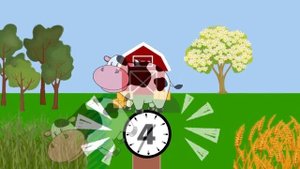 Hickory Dickory Dock | Learning Farm Animals with Hickory Dickory Dock | Nursery Rhymes | Kids Song
